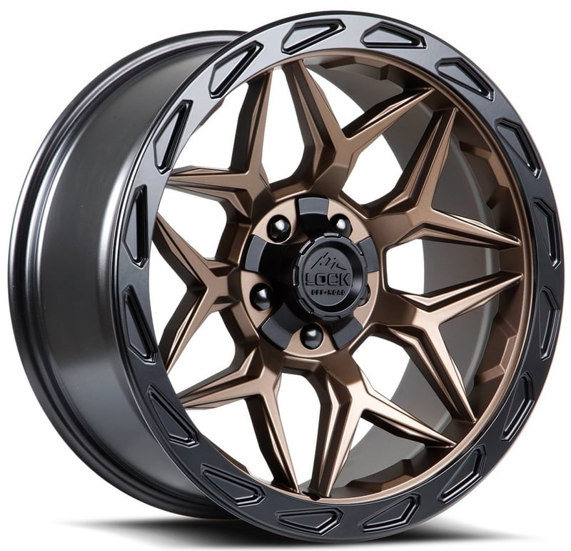 20x10 lock off-road matrix matte bronze w/ matte black ring 6x135 6x5.5/139.7 -18mm