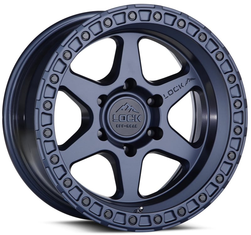 20x10 lock off-road olympus matte blue 5x5/127 -24mm