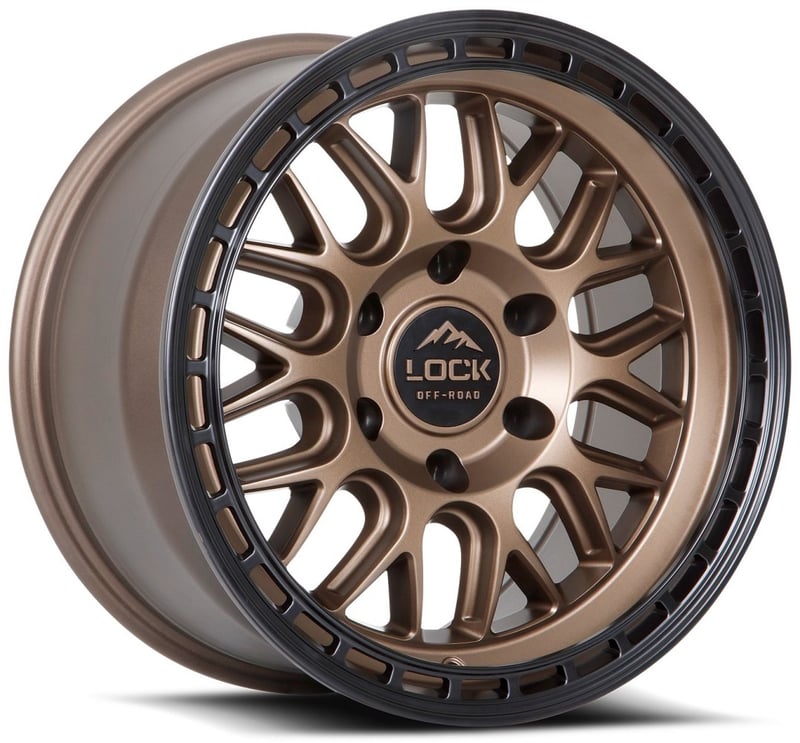 17x9 lock off-road onyx matte bronze w/ matte black ring 6x5.5/139.7 -12mm