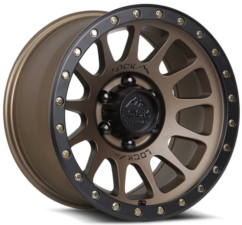 20x10 lock off-road yosemite matte bronze w/ matte black ring 5x5/127 -18mm