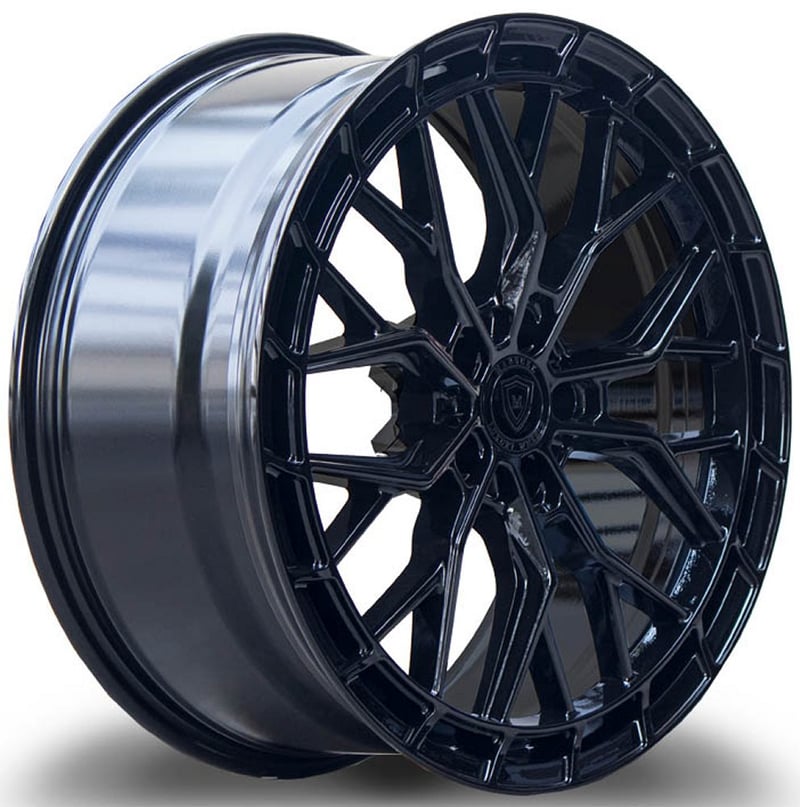 20x9 marquee m1665 gloss black (flow formed) 5x5/127 35mm
