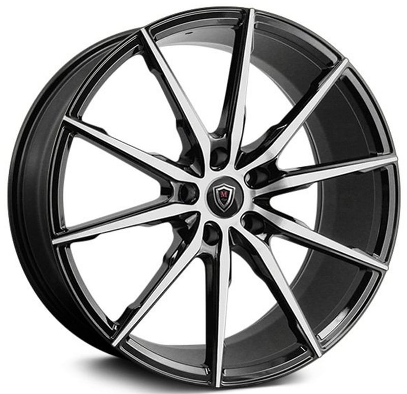 20x9 marquee m1035 gloss black machined (flow formed) 5x4.5/114.3 35mm