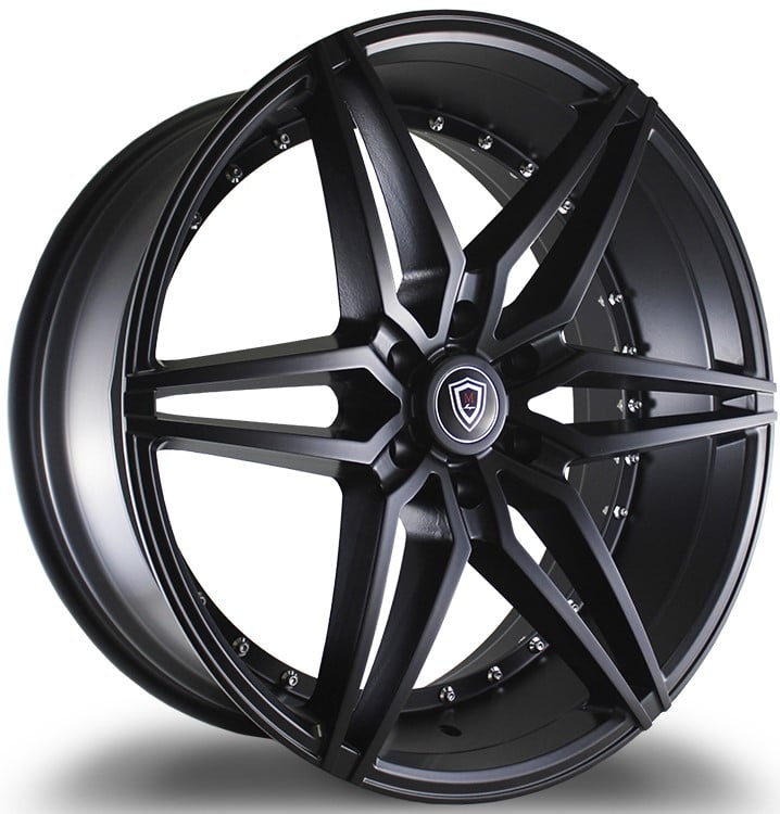 22x9.5 marquee m3259b satin black 6x135 25mm