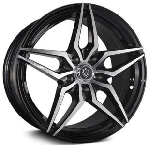 18x9 marquee m3259 gloss black machined 5x4.5/114.3 38mm
