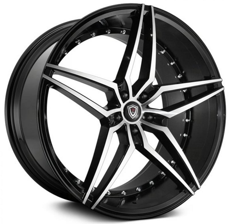 20x9 marquee m3259 gloss black machined 5x4.5/114.3 33mm