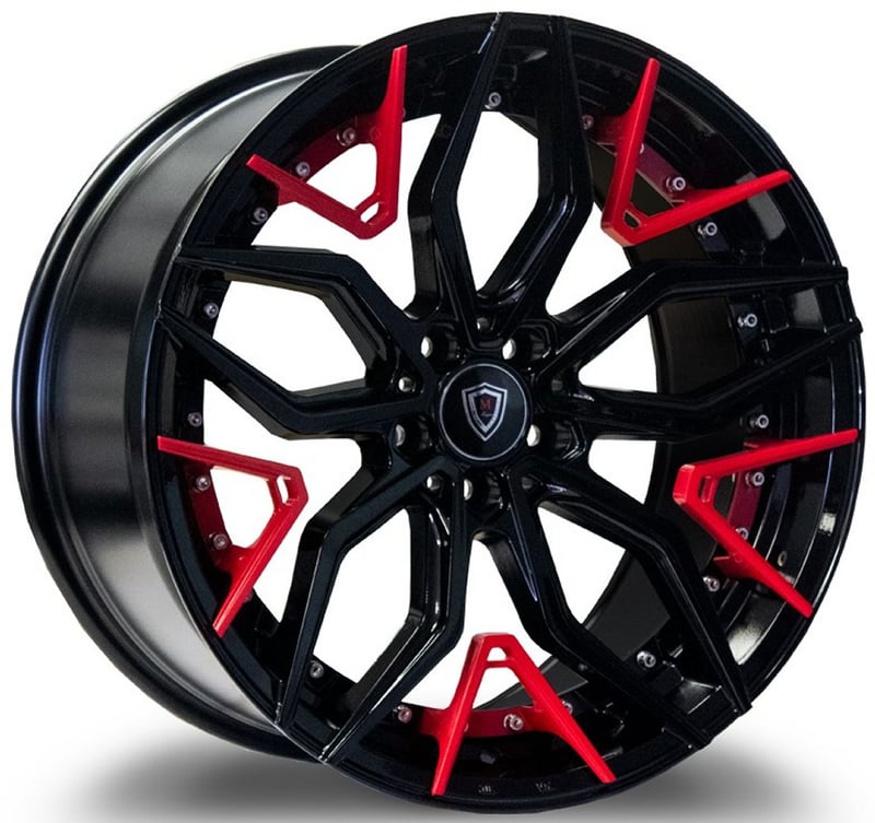 Marquee M3371 Gloss Black w/ Red Inserts