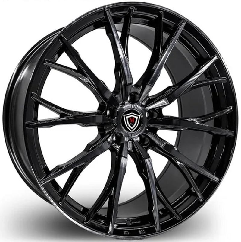 20x8.5 marquee m4409 gloss black w/ smoke machined (flow formed) 5x120 35mm