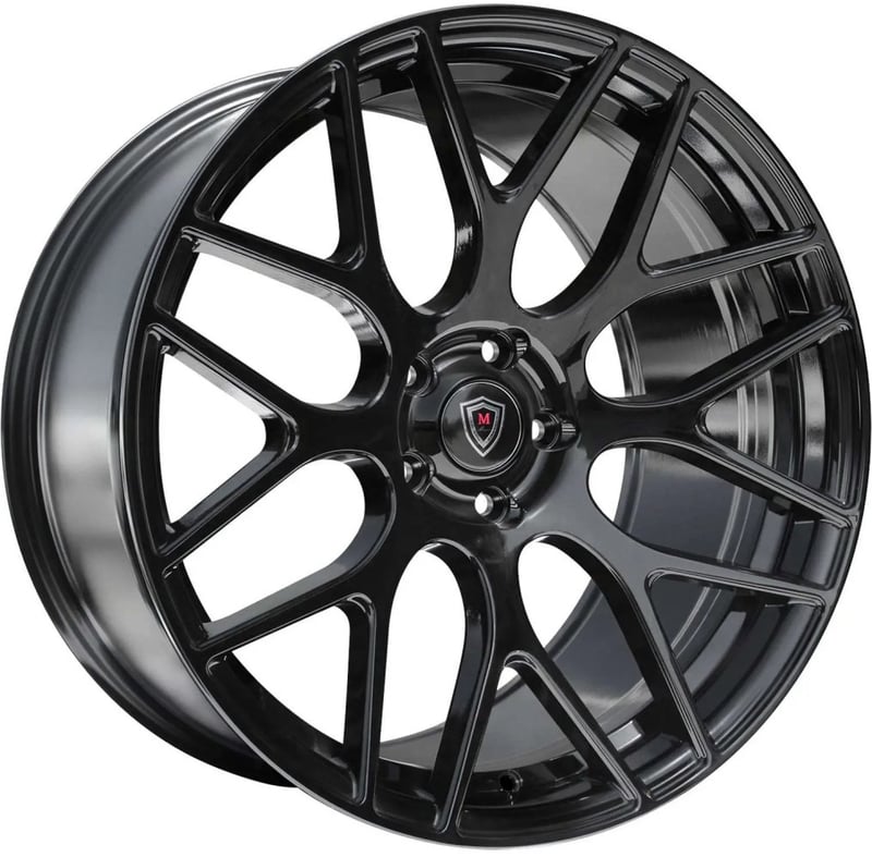 20x10.5 marquee m6981 gloss black (flow formed) 5x120 38mm