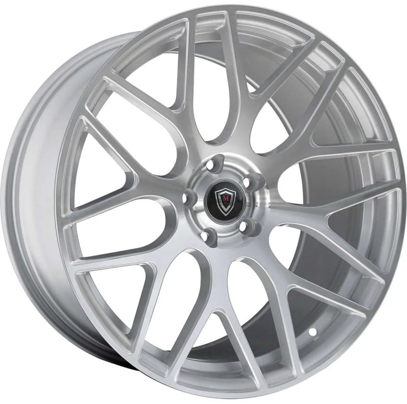 20x9 marquee m6981 silver machined (flow formed) 5x120 32mm