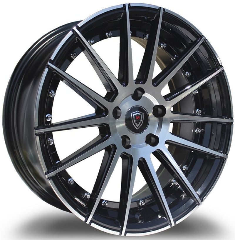 18x8 marquee m8150 gloss black machined 5x4.5/114.3 35mm