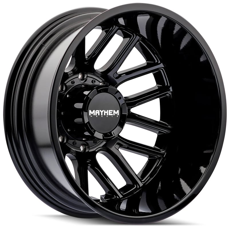 20x8.25 mayhem cogent dually rear 8107d gloss black 8x200 -192mm 142.0 c.b.