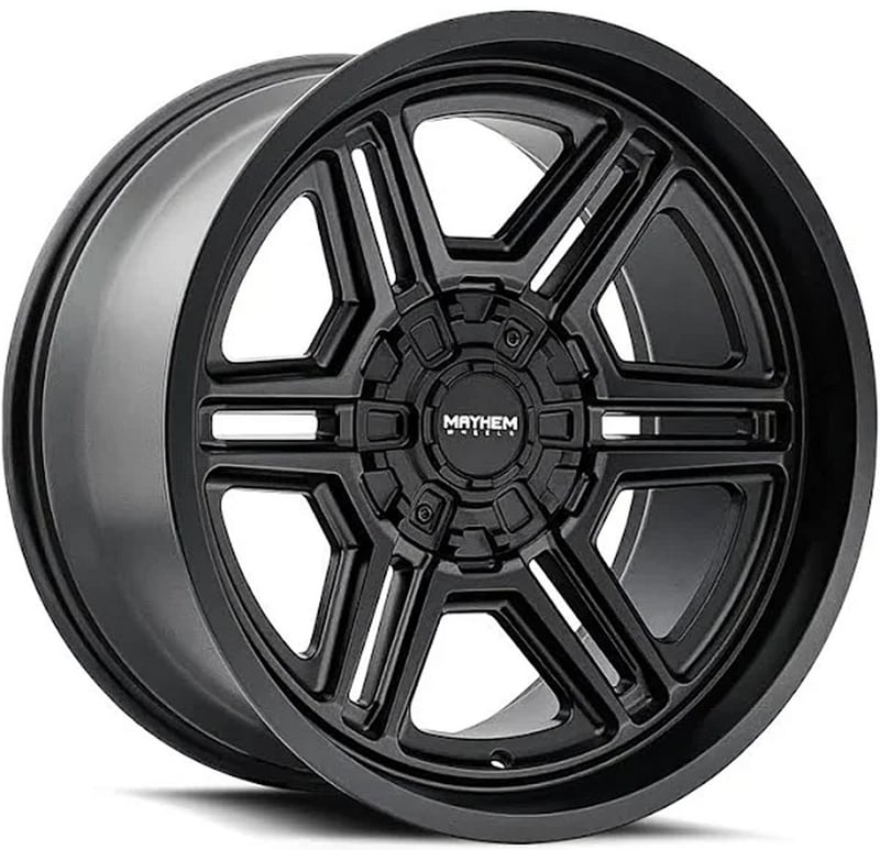 (clearance - no returns) 20x10 mayhem hermosa 8117 matte black 8x170 -25mm