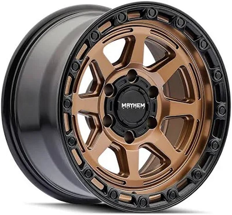 17x8.5 mayhem ridgeline 8306 satin bronze 6x5.5/139.7 -6mm