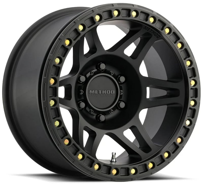 17x9 method race mr106 beadlock matte black 8x6.5/165 -44mm