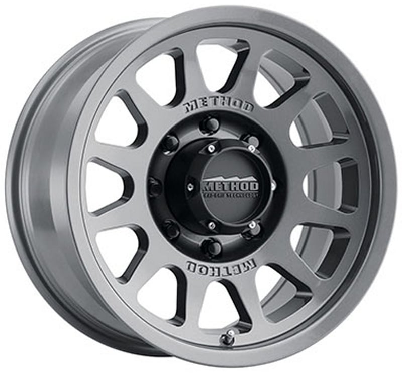 17x9 method race mr703 gloss titanium (bead grip) (8 lug) 8x6.5/165 -12mm