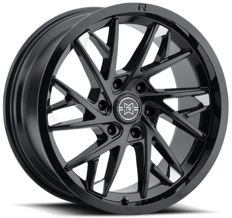 (clearance - no returns) 22x10 method race mr801 raised gloss black (6-lug) 6x135 -18mm