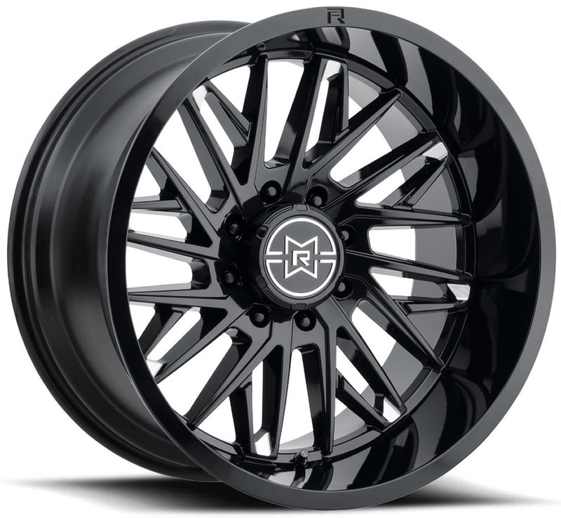 (clearance - no returns) 20x12 method race mr801 raised gloss black (8-lug) (* may require trimming) 8x180 -40mm