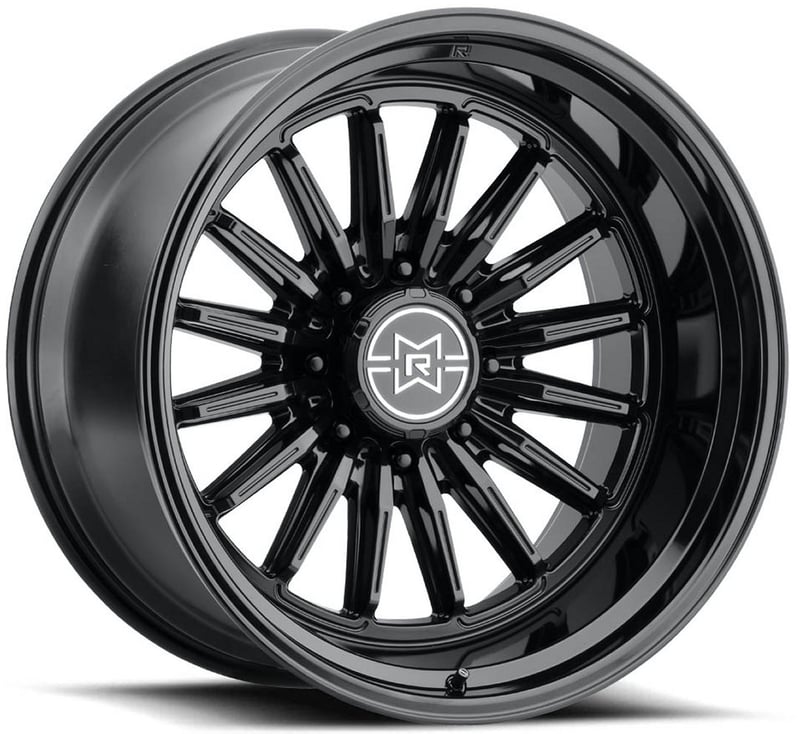 (clearance - no returns) 20x12 method race mr803 raised gloss black (8-lug) (* may require trimming) 8x180 -40mm
