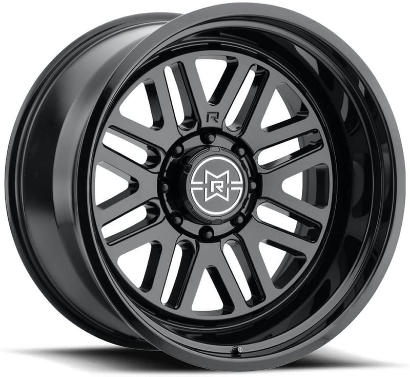 (clearance - no returns) 22x12 method race mr804 raised gloss black (* may require trimming) 8x6.5/165 -40mm