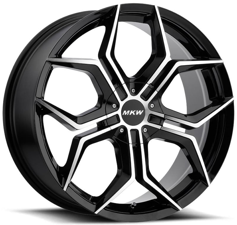 matte black w/ dark tint20x8.5 mkw m121 gloss black machined 5x110 5x115 35mm