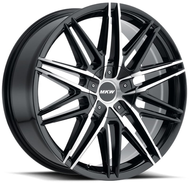 matte black w/ dark tint20x8.5 mkw m124 gloss black 5x115 5x120 18mm