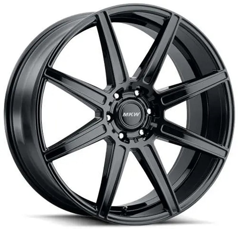 22x9.5 mkw m141 gloss black 6x135 30mm