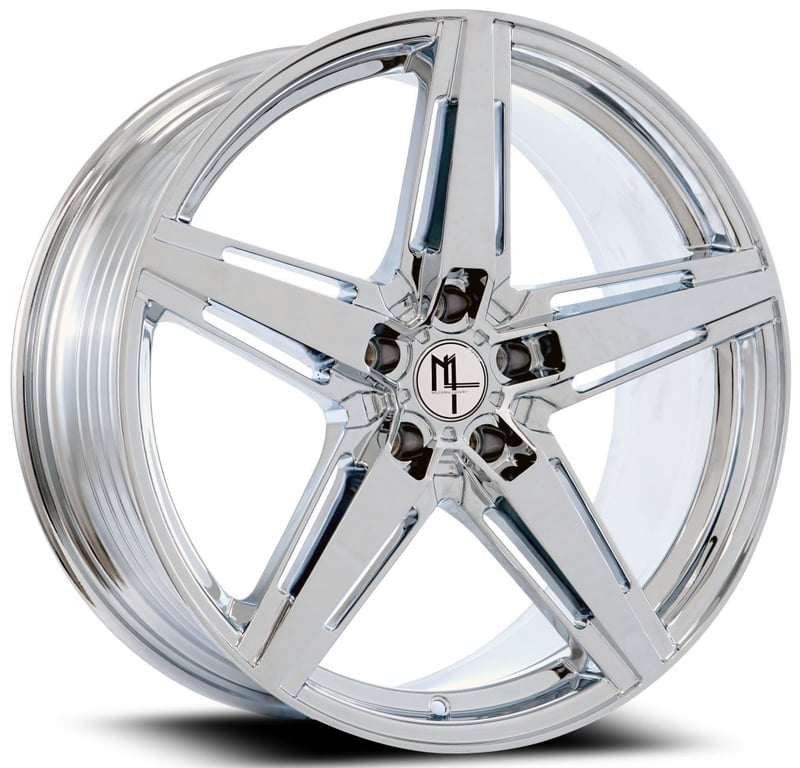 22x10.5 modern luxury mlf10 chrome (flow formed) 5x120 38mm