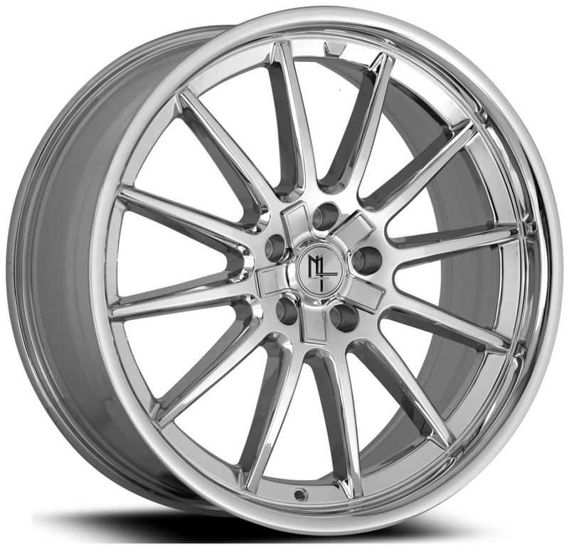 22x8.5 modern luxury mlf14 chrome (flow formed) 5x120 5x4.5/114.3 35mm