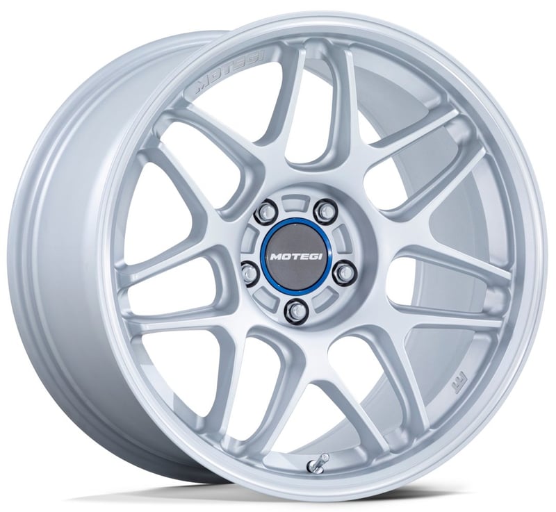 18x9.5 motegi mr158 hyper silver w/ machined lip 5x4.5/114.3 15mm