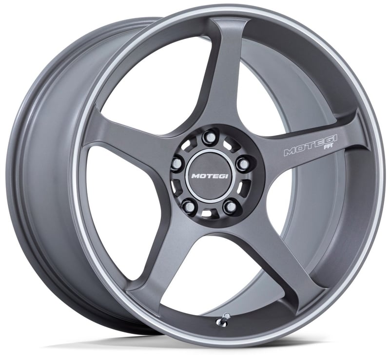 (clearance - no returns) 18x9.5 motegi mr159 gunzilla w/ machined lip stripe 5x4.5/114.3 15mm