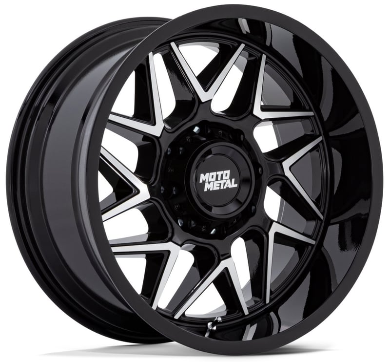 Moto Metal MO812 Turbine Gloss Black Machined