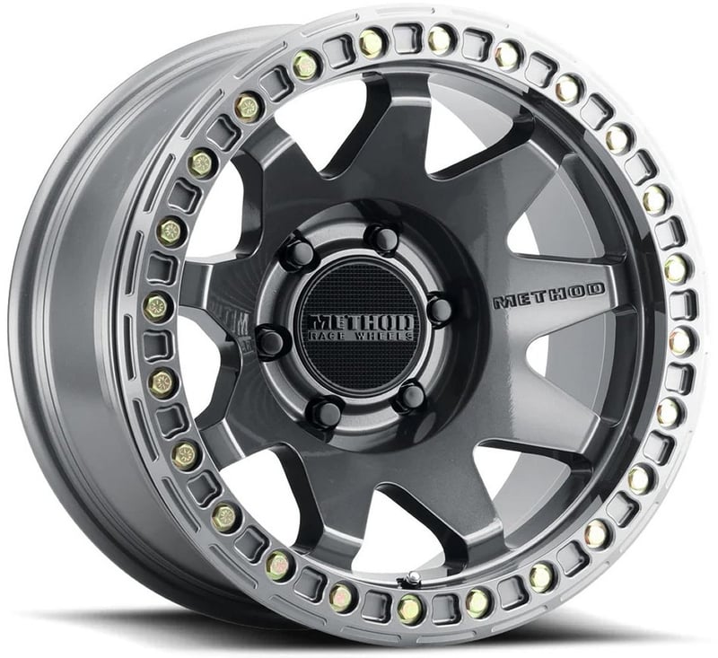 17x9 method race mr108 beadlock gloss titanium 6x5.5/139.7 -44mm