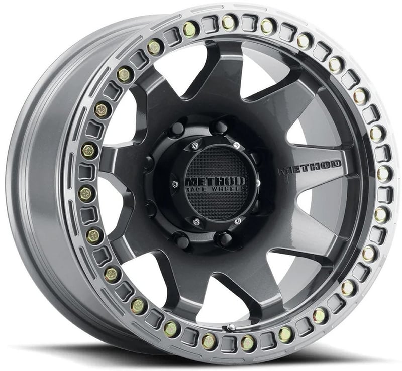 17x9 method race mr108 beadlock gloss titanium 8x6.5/165 -44mm