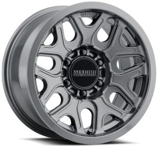 (clearance - no returns) 20x9 method race mr322 gloss titanium 6x5.5/139.7 12mm
