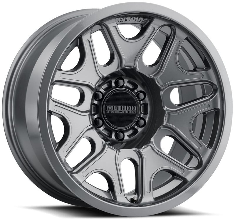 (clearance - no returns) 20x10 method race mr322 gloss titanium 6x135 -18mm