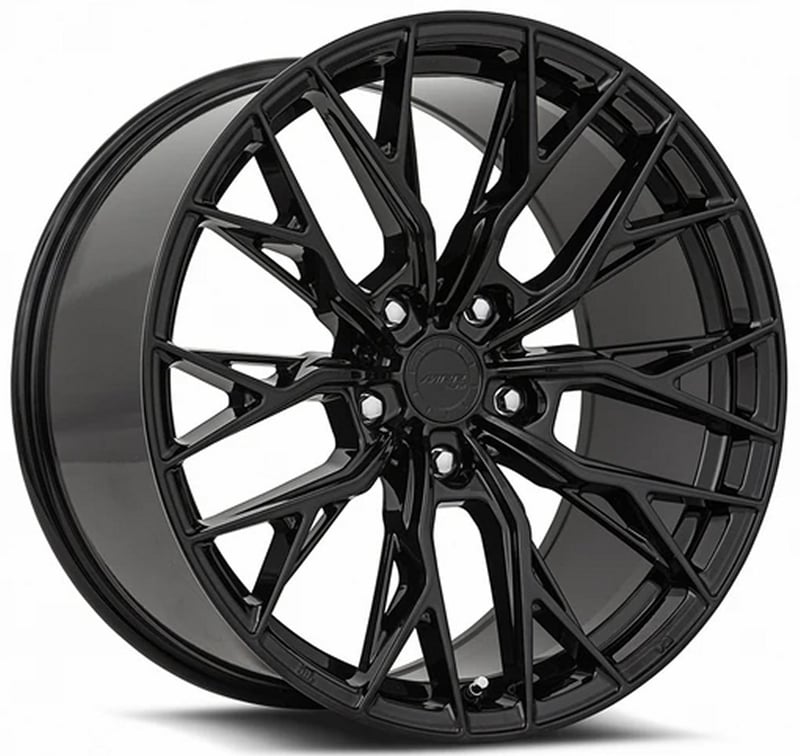 20x11 mrr ground force gf5 gloss black (flow form) (corvette c8) 5x120 48mm
