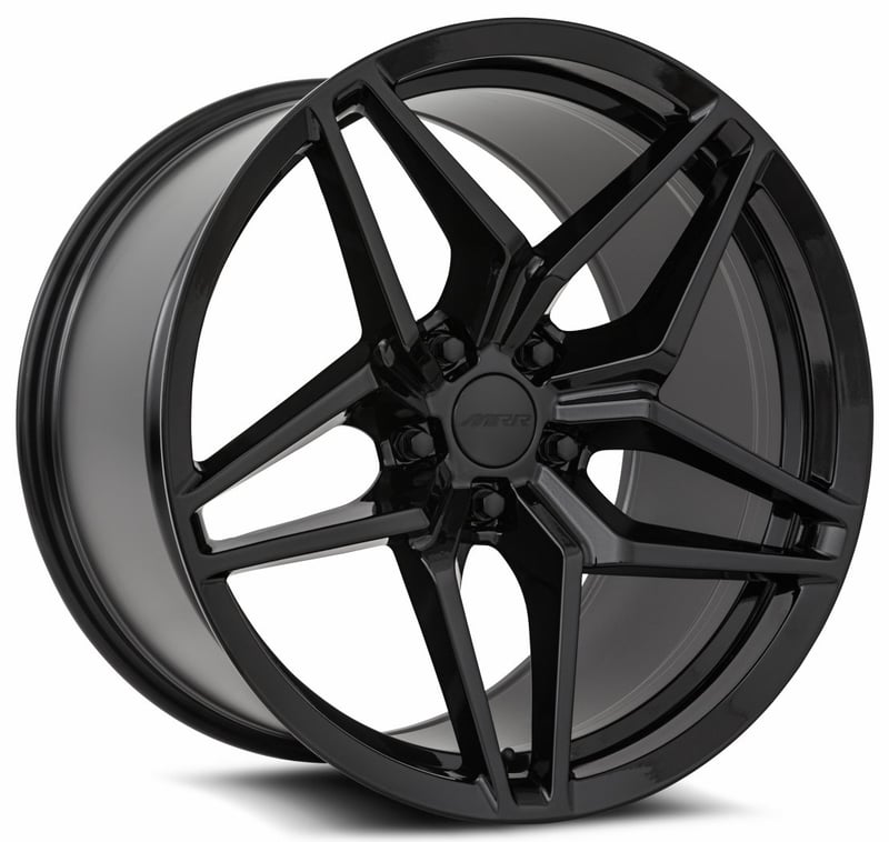 19x11 mrr m755 corvette replica wheels gloss black (flow formed) 5x4.75/120.7 55mm