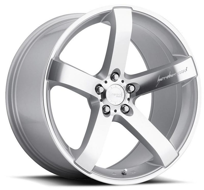 (clearance - no returns) 20x10.5 mrr vp5 gloss silver machined (custom)