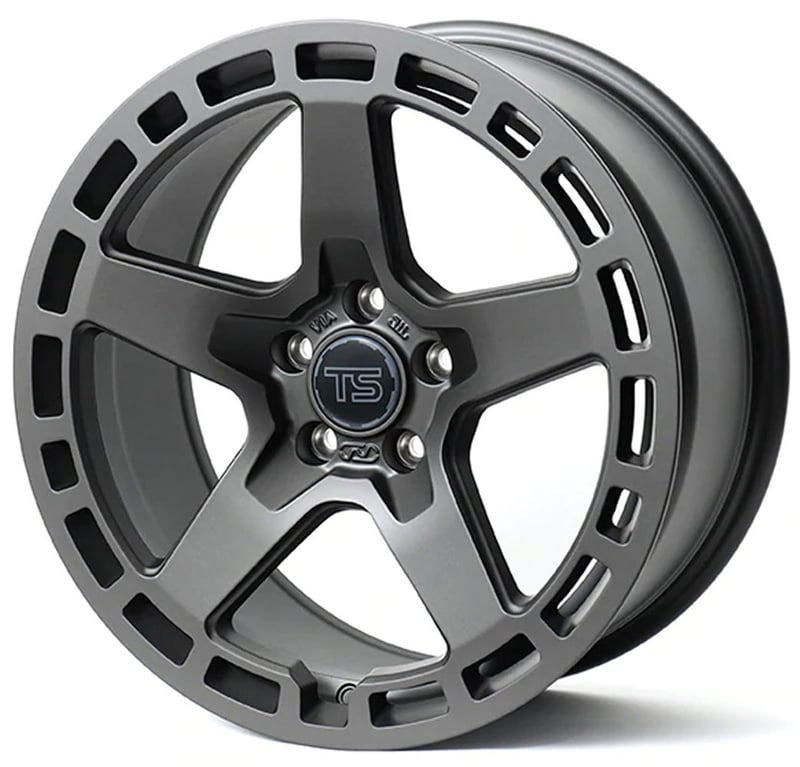 (clearance - no returns) 18x9 neuspeed tse53 satin gun metallic (flow formed) 5x112 25mm