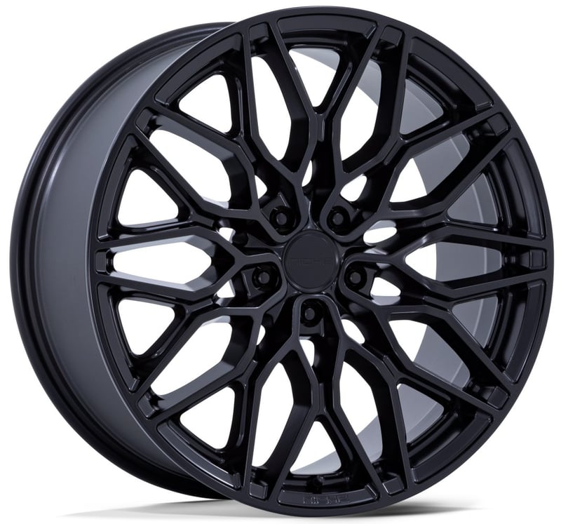 22x10.5 niche calabria 5 matte black nc277 5x120 38mm