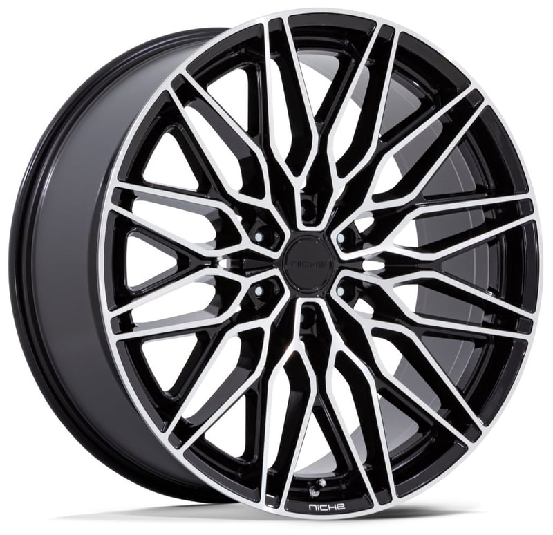 Niche Calabria 6 Gloss Black Machined