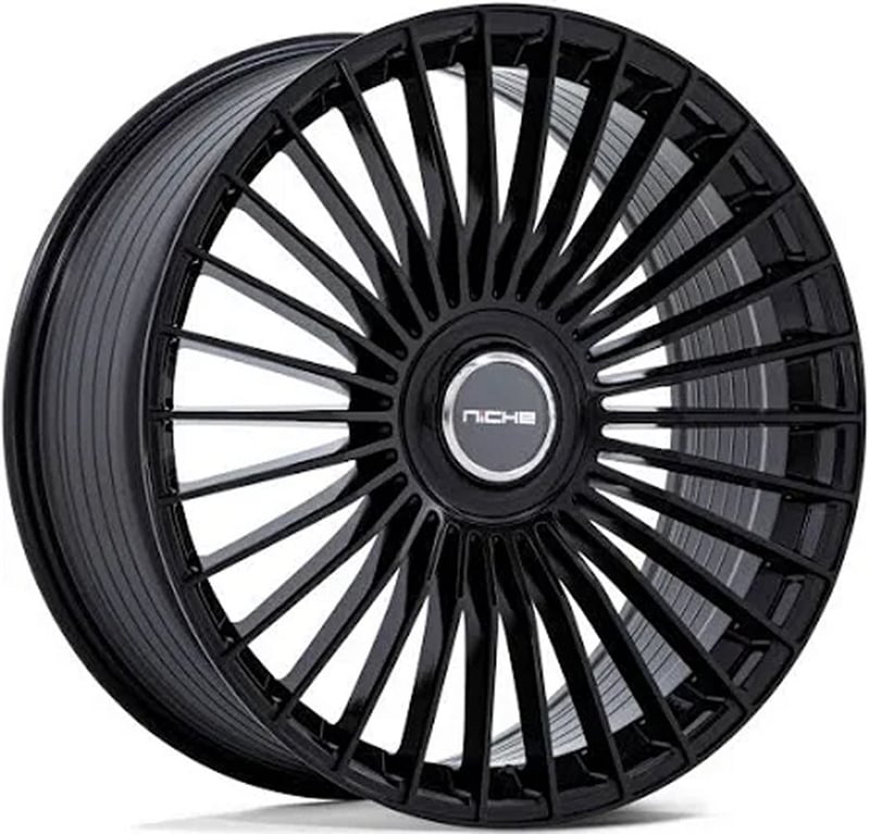 21x9 niche serene gloss black nc282 (flow formed) 5x112 5x120 20mm