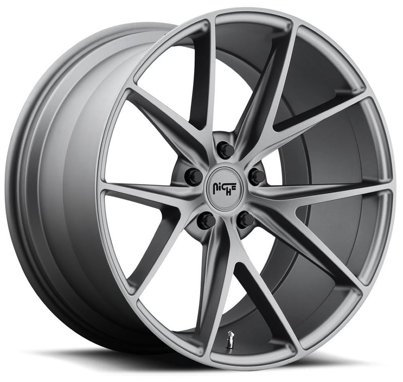 20x10.5 niche misano anthracite m116 5x120 35mm