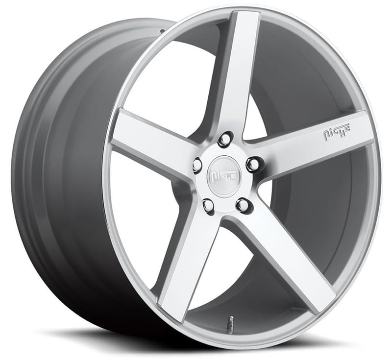 19x8.5 niche milan silver machined m135 5x4.5/114.3 35mm