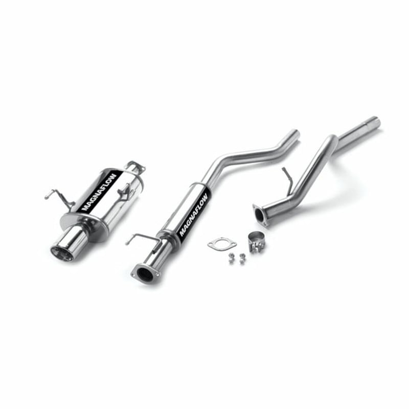 magnaflow 11-12 ford mustang v6 3.7l dual split rear exit axle-back stainless cat back perf exhaust 15076