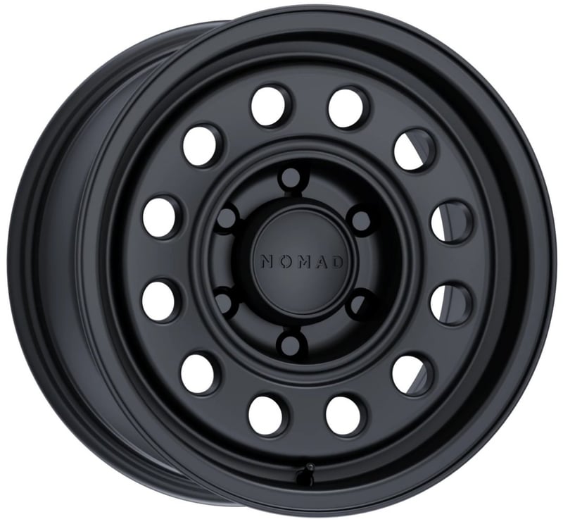 17x8.5 nomad off-road 501 convoy satin black (flow form) 8x6.5/165 25mm