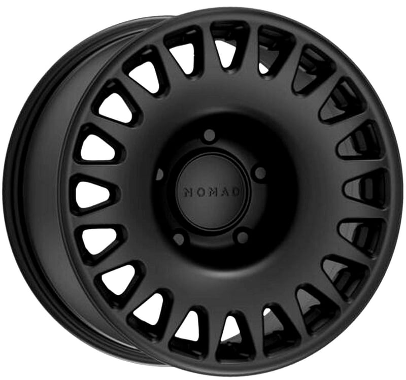 (clearance - no returns) 17x7.5 nomad off-road 503 sahara satin black (flow form) 5x160 50mm