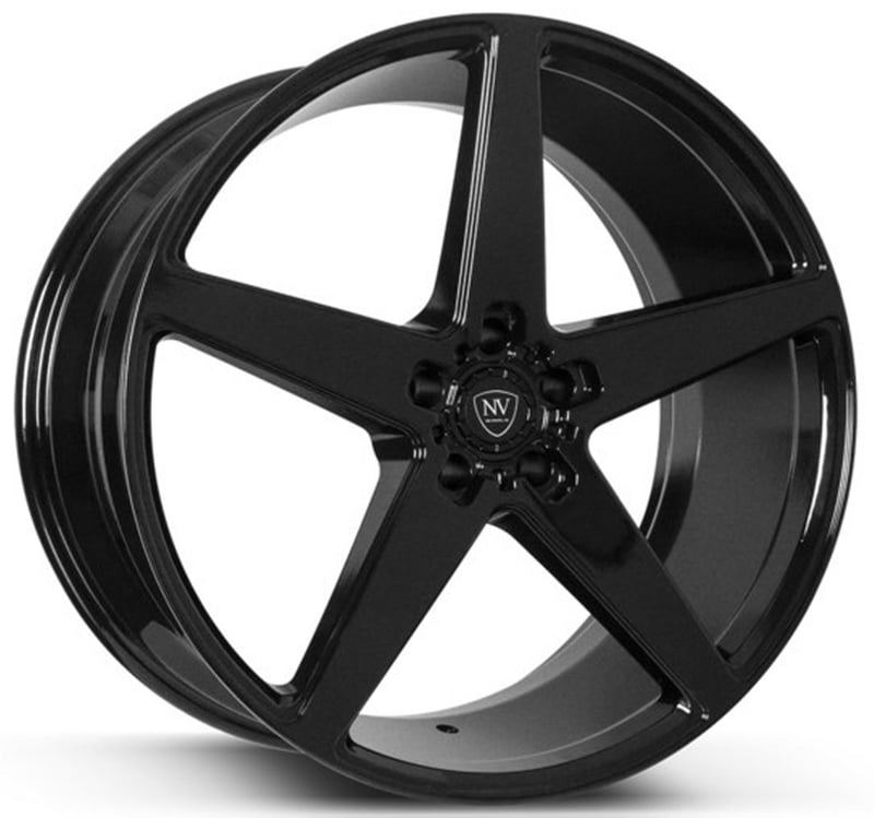 22x9 nv nvv gloss black 5x4.5/114.3 35mm