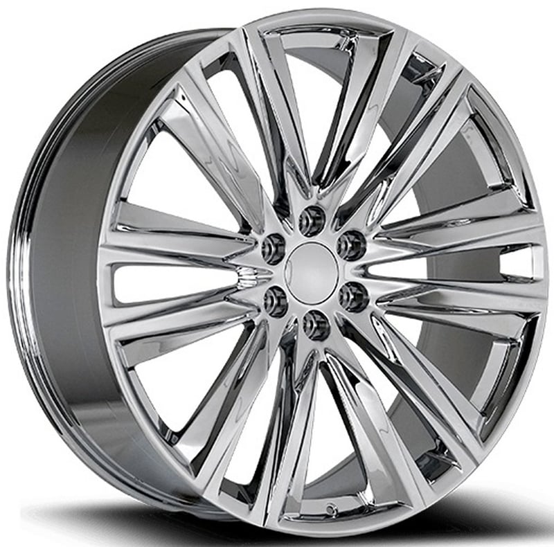 22x9 oe concepts replica 2021 escalade platinum chrome c35 6x5.5/139.7 28mm