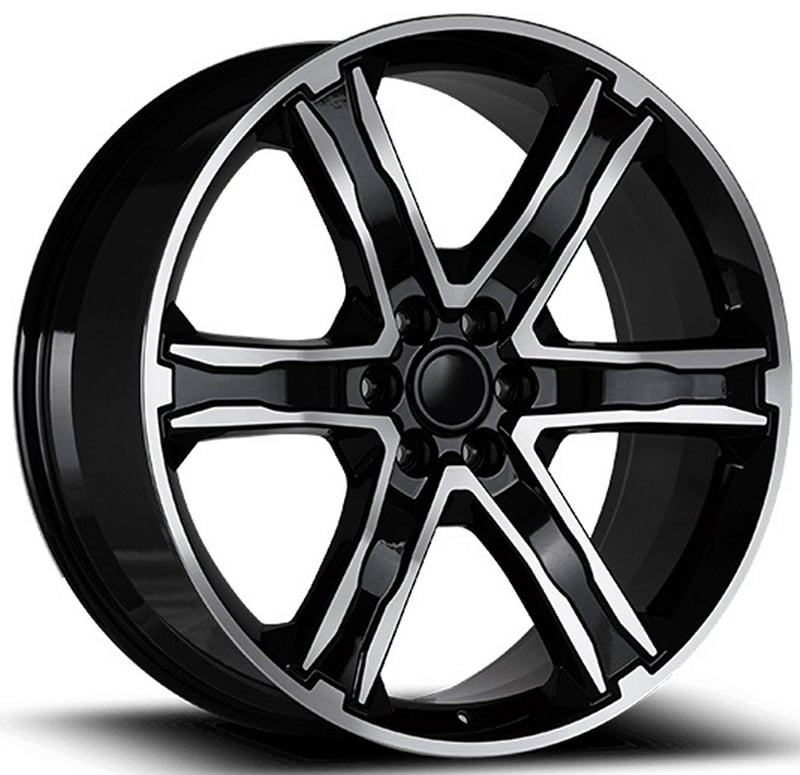 24x10 oe concepts replica 2018 ford stealth gloss black machined fd06 (flow formed) 6x135 31mm